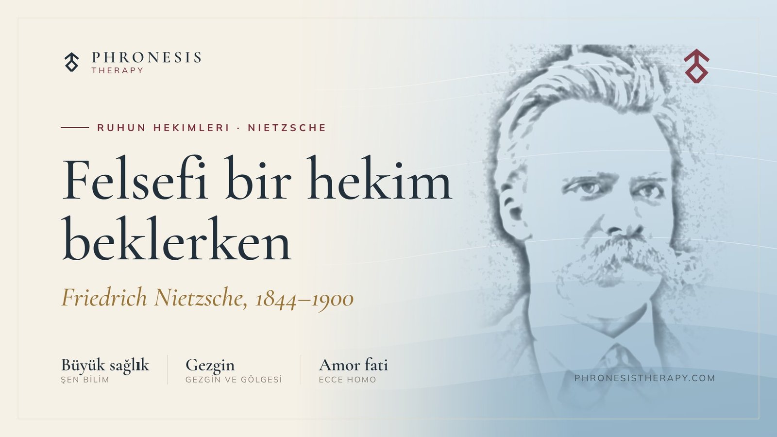 Ruhun Hekimleri: Nietzsche kapak görseli; Felsefi bir hekim beklerken