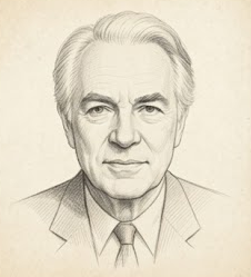 Viktor Frankl karakalem portresi